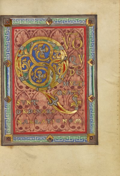Pagina decorata di incipit da Unbekannt Unbekannt